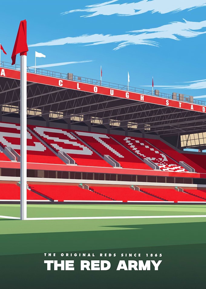 Nottingham Forest City Ground Stadium Poster