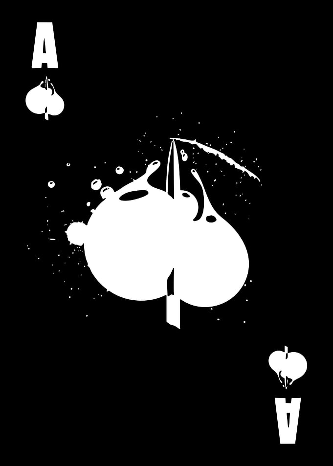 Ace of Spades Playing Card Design
