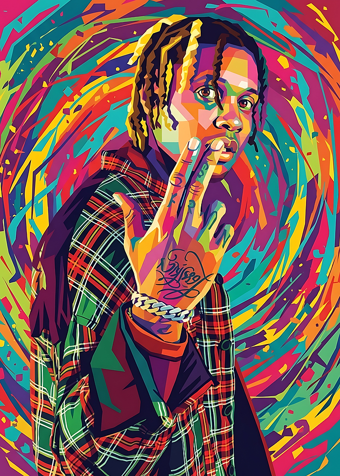Lil Durk Pop Art Portrait