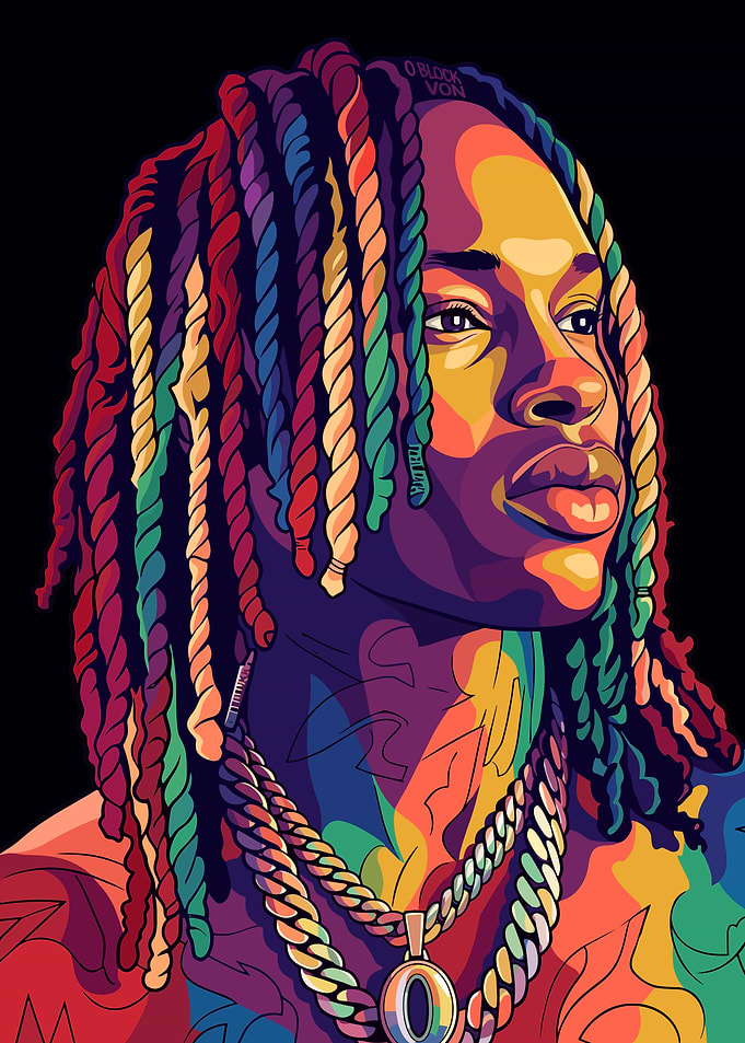 King Von Pop Art Portrait