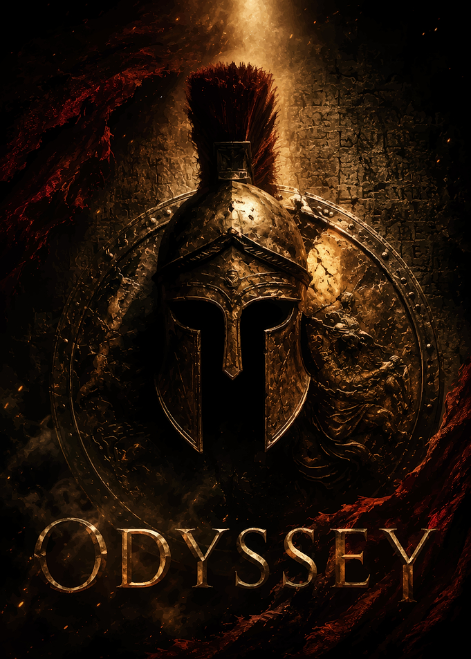 Spartan Odyssey Warrior Helmet Poster