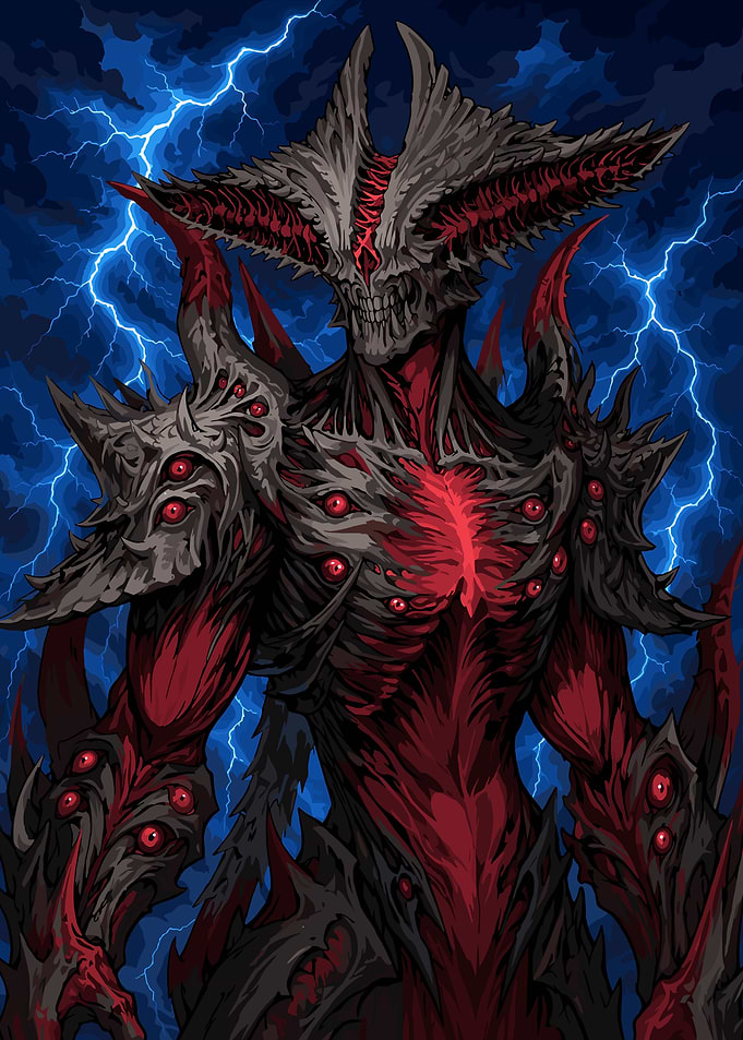 Pixel Art Demon Lord