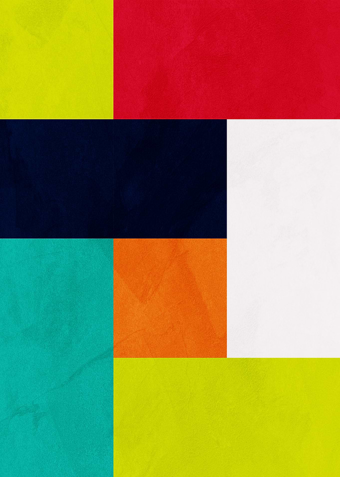 Colorful Geometric Abstract Composition