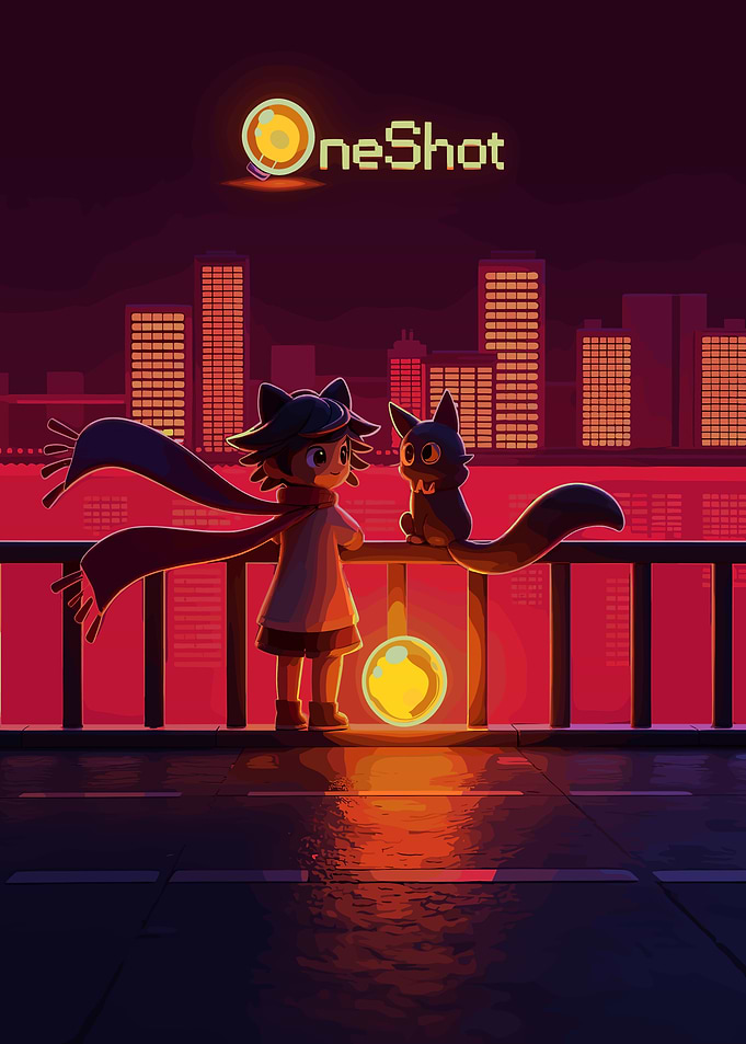 OneShot Niko and Prophetbot Cityscape
