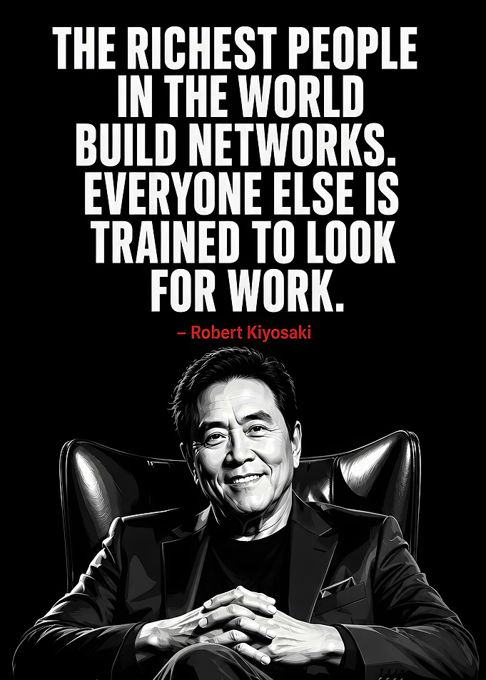Robert Kiyosaki Inspirational Quote Poster