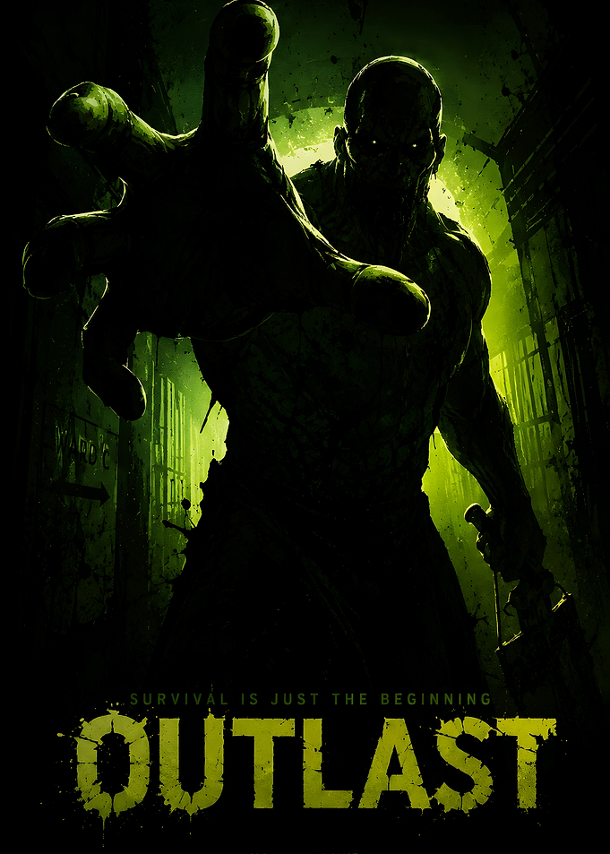 Outlast Horror Game Poster