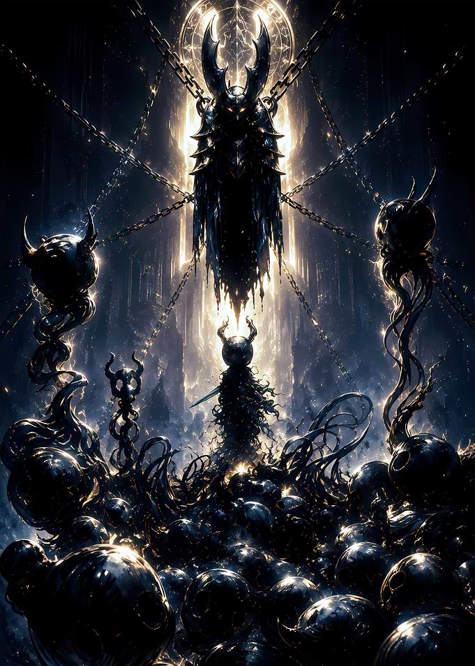 Hollow Knight Void Abyss Illustration