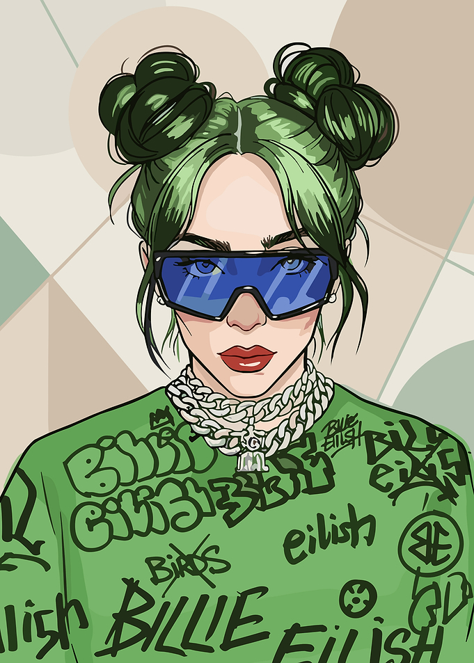 Ocean Eyes Pop Icon Art