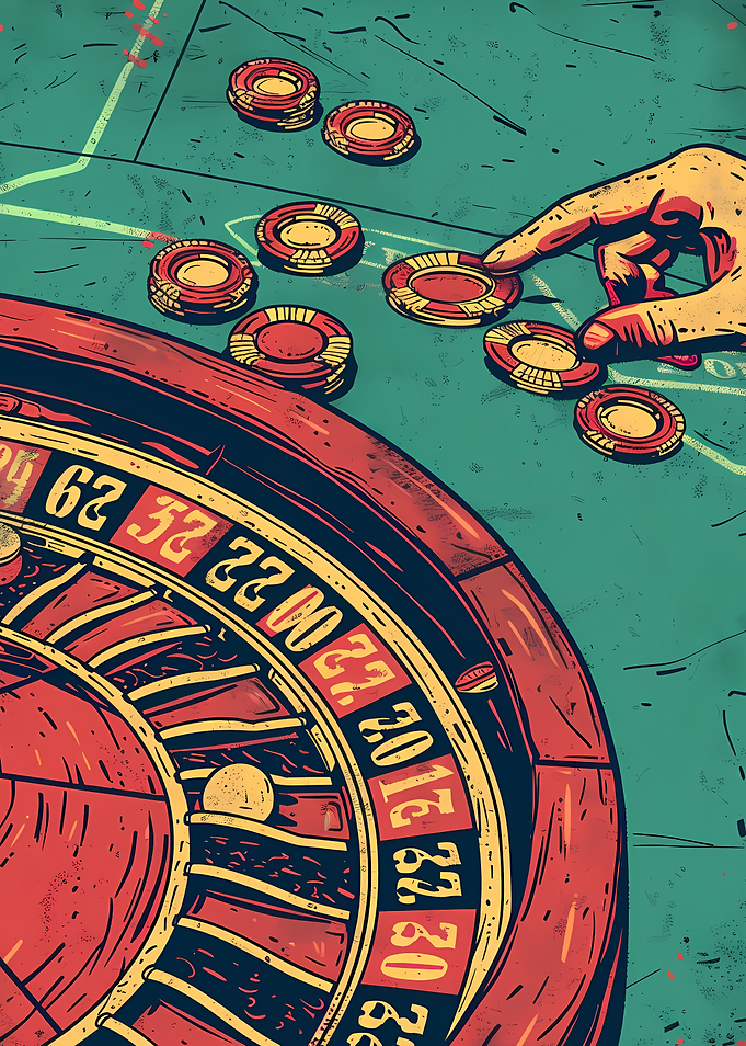 Roulette Table Casino Art