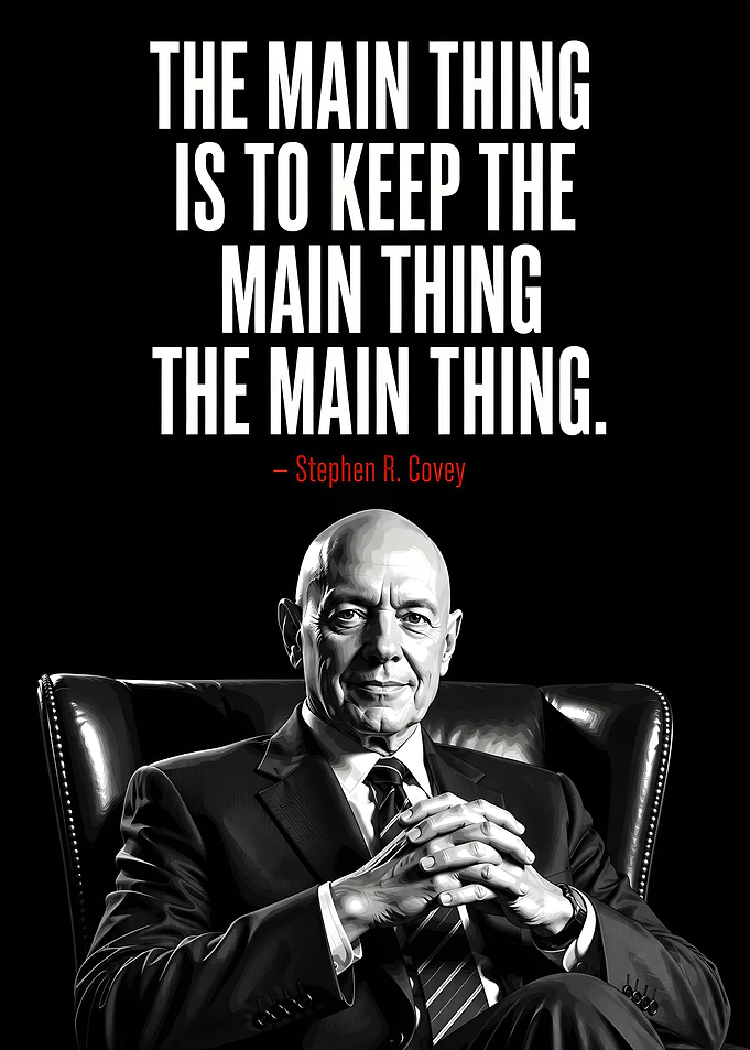 Stephen R. Covey Inspirational Quote Poster