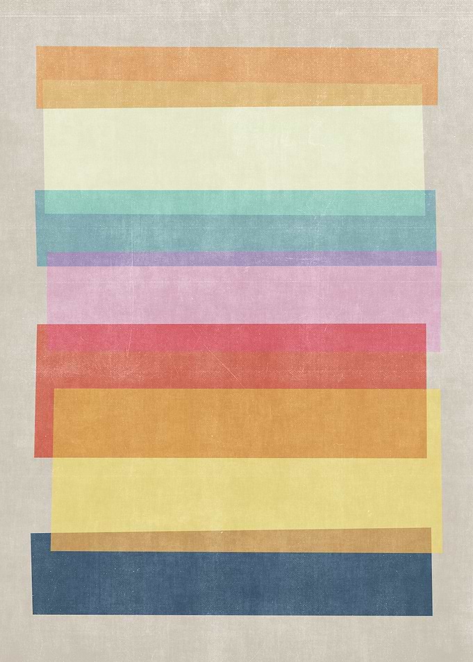 Abstract Colorful Overlapping Shapes 03