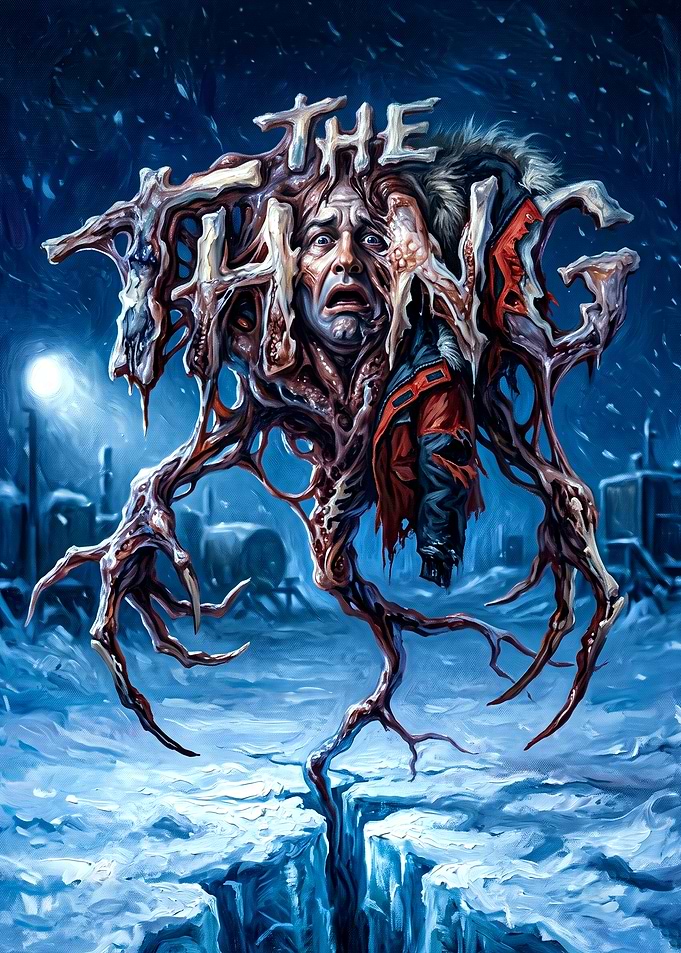 The Thing Horror Movie Poster Art