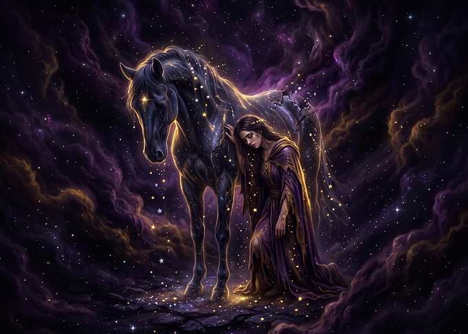 Celestial Woman and Starry Horse