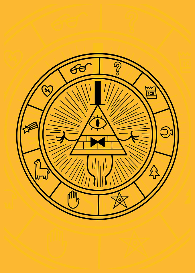 Bill Cipher Zodiac Wheel