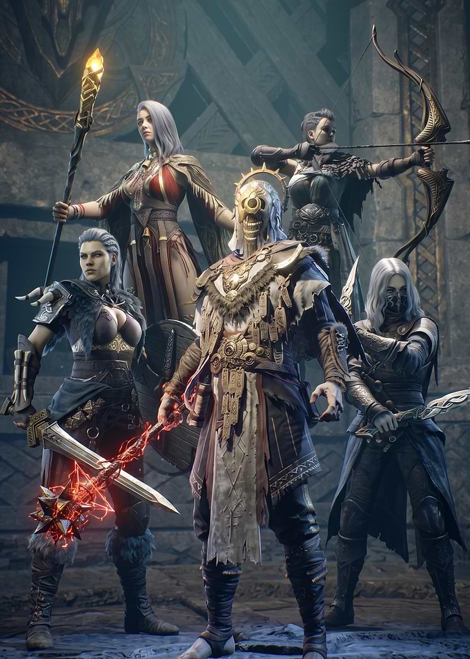 Fantasy Warriors Group Portrait