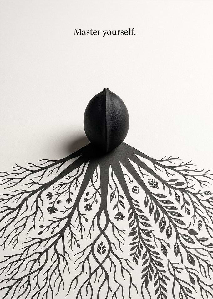 Master Yourself Minimalist Art