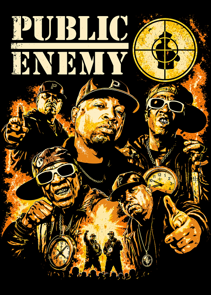 Public Enemy Hip Hop Poster