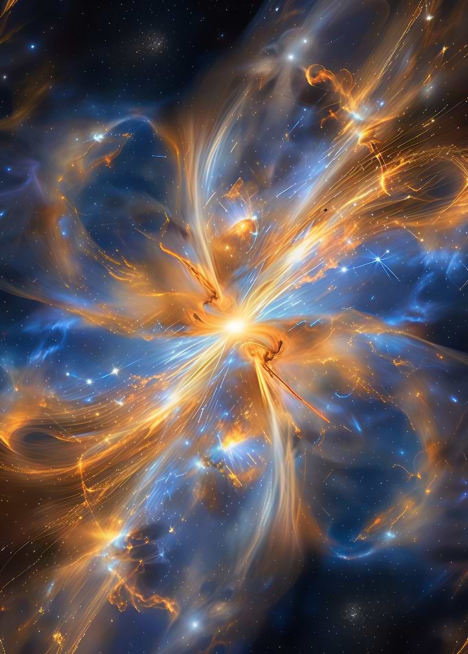 Cosmic Supernova Explosion Nebula