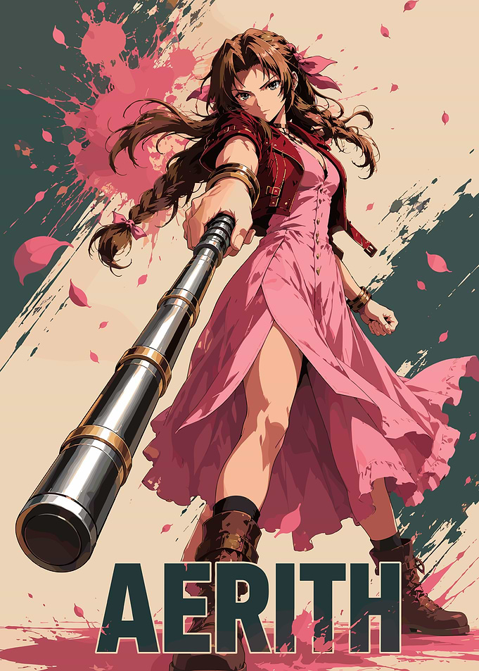 The Flower Girl Combat Art
