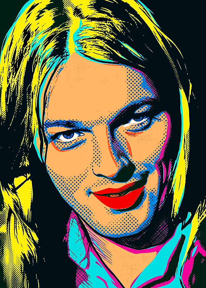 Pop Art Portrait of David Gilmour