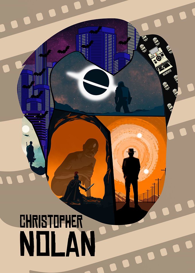 Christopher Nolan Filmography Tribute Poster