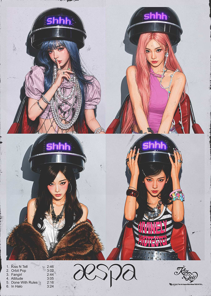 aespa Kiss N Tell Album Poster