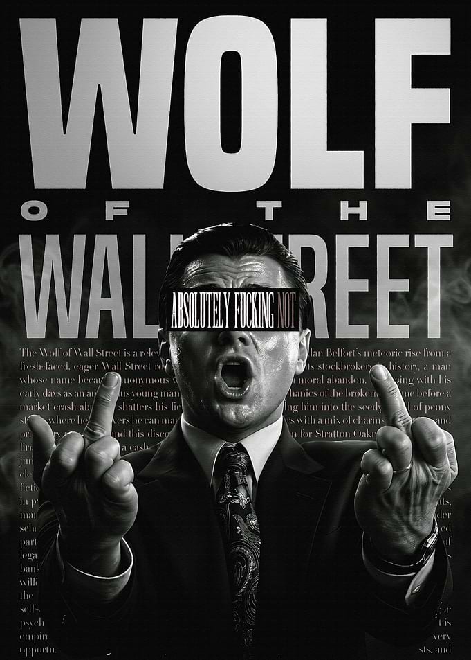 Wolf of Wall Street Poster