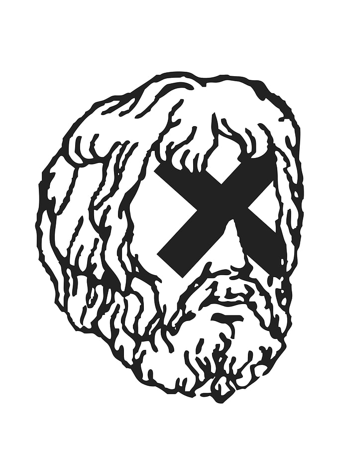 Classical Bust with X Eyes