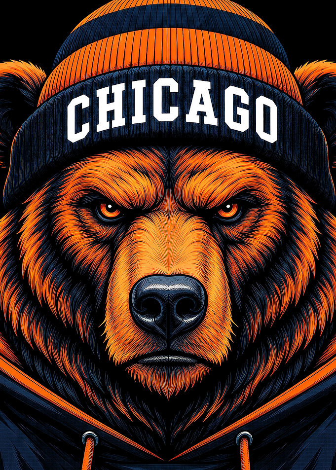Chicago Bears Mascot Graphic Art