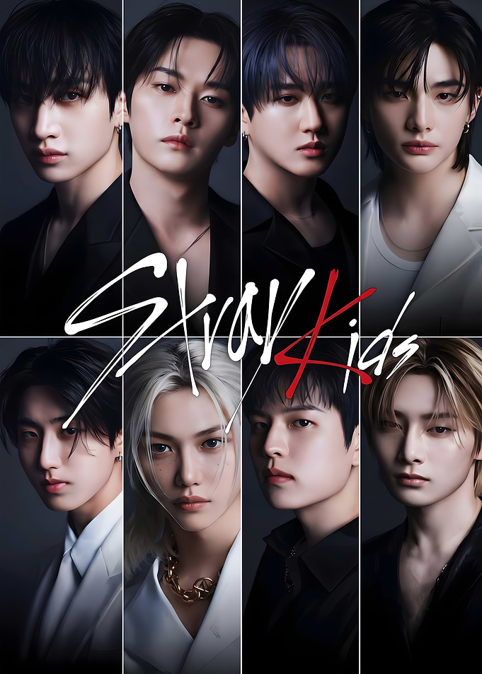 Stray Kids Group Portrait Poster