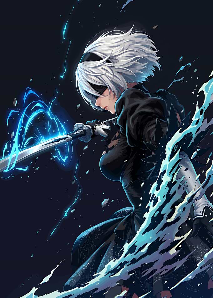 2B from NieR Automata in Action