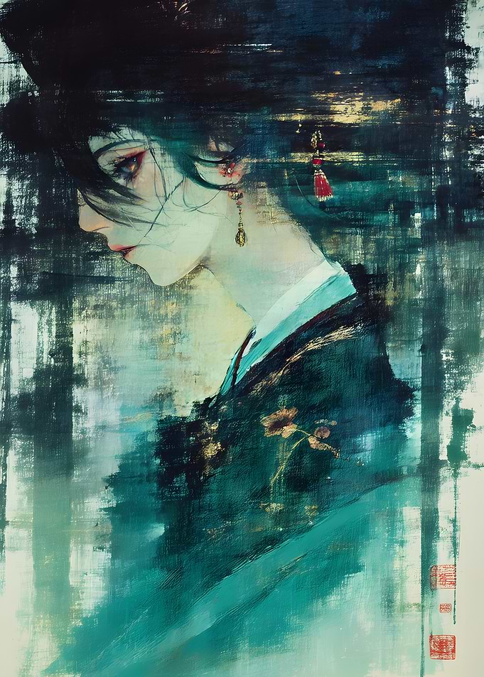 Ethereal Portrait of a Traditional Beauty