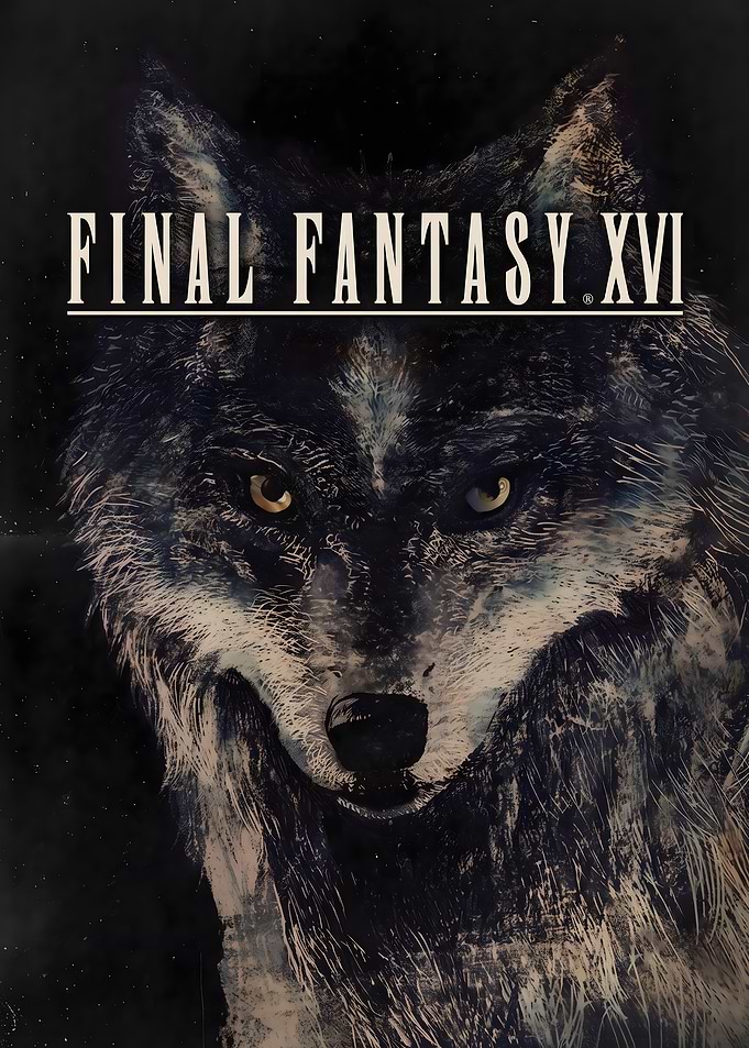 Final Fantasy XVI Wolf Poster