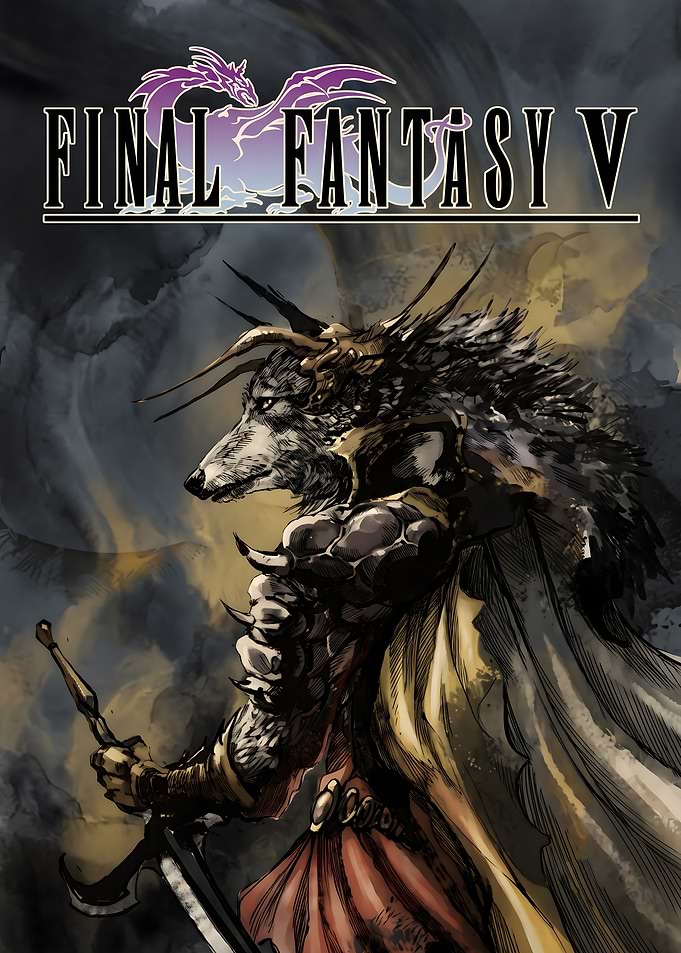 Final Fantasy V Wolf Warrior Illustration