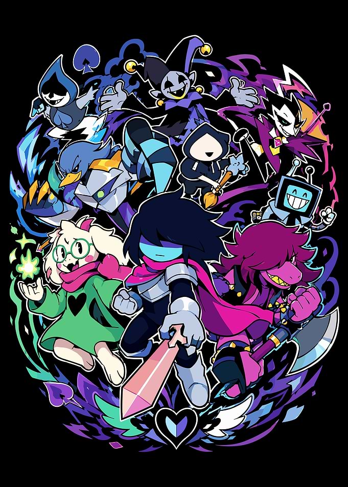Deltarune Character Ensemble Illustration