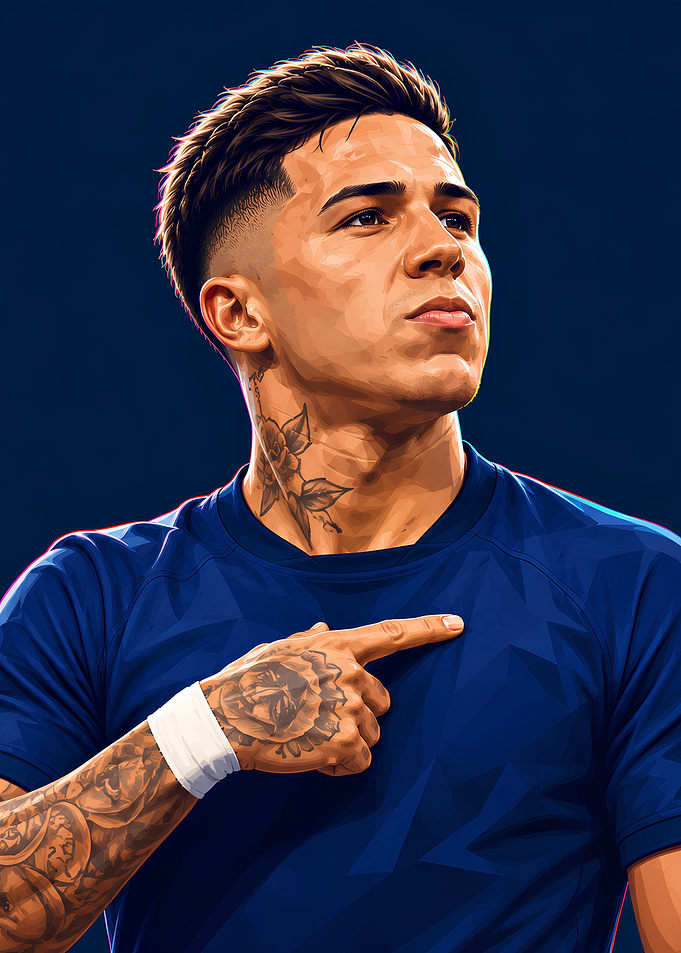 Enzo Fernandez Digital Portrait