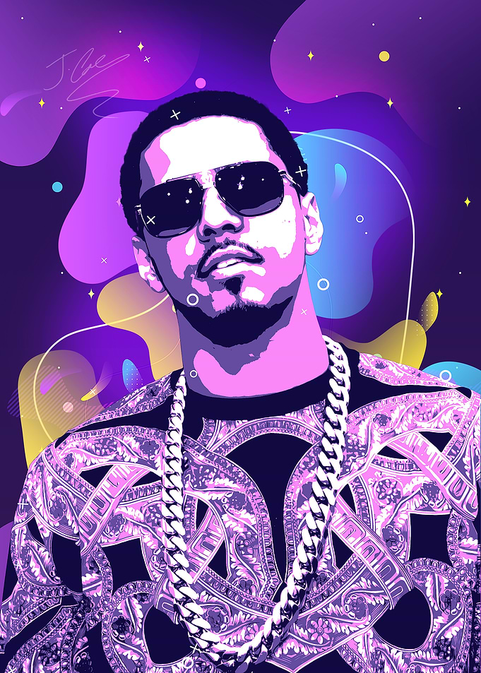 French Montana Pop Art Portrait