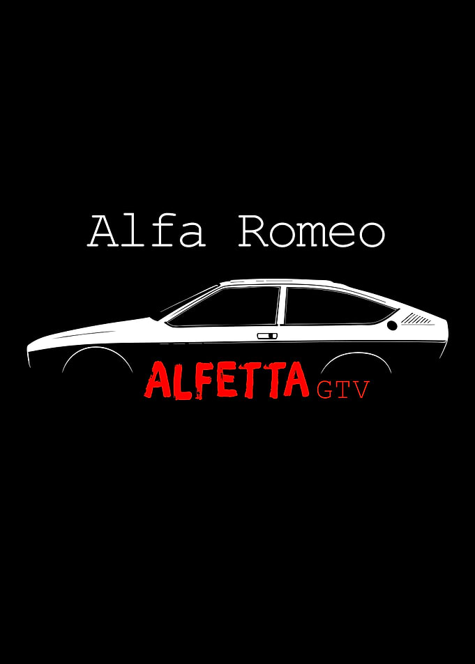 Alfa Romeo Alfetta GTV Minimalist Poster