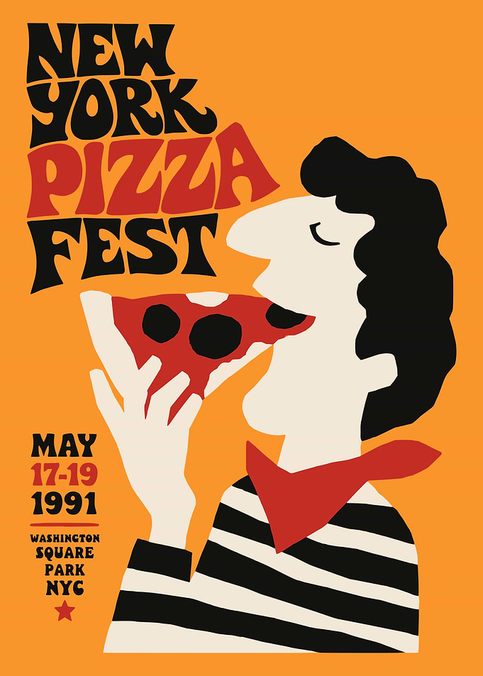New York Pizza Fest 1991 Poster
