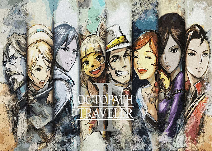 Octopath Traveler II Character Ensemble Art