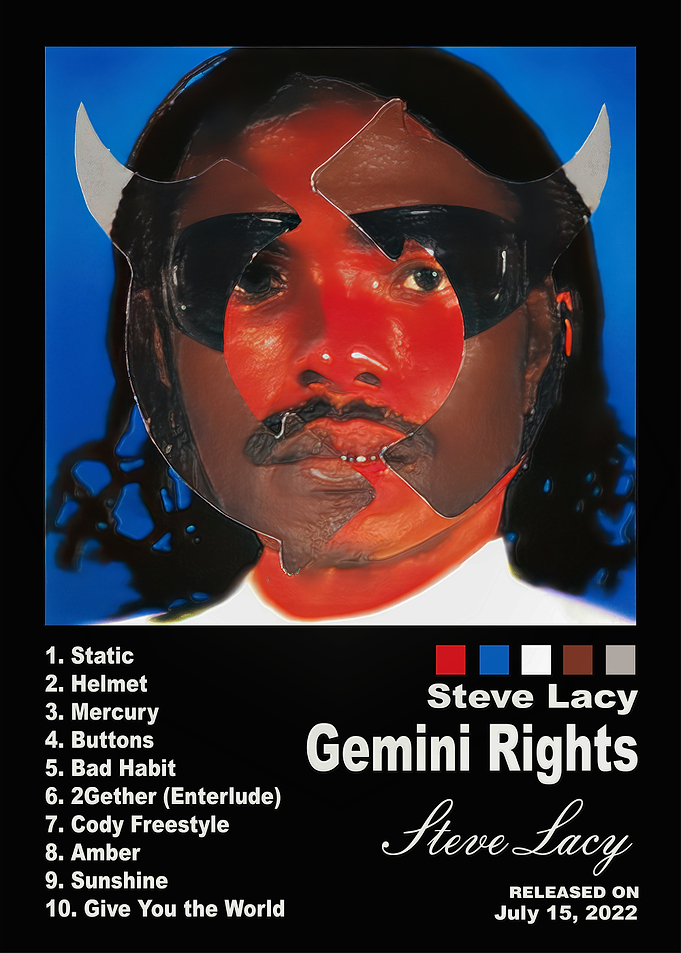Steve Lacy Gemini Rights Album Poster