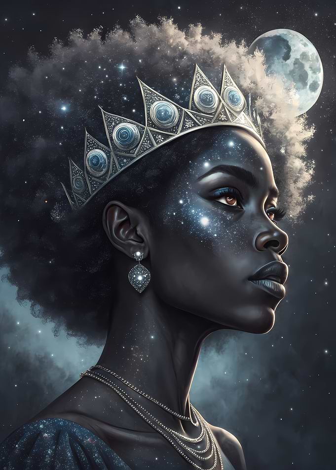 Moonlight Obsidian Goddess