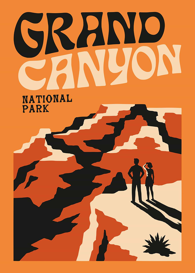Grand Canyon National Park Vintage Poster