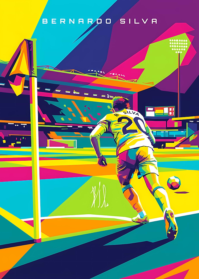 Bernardo Silva Pop Art Poster