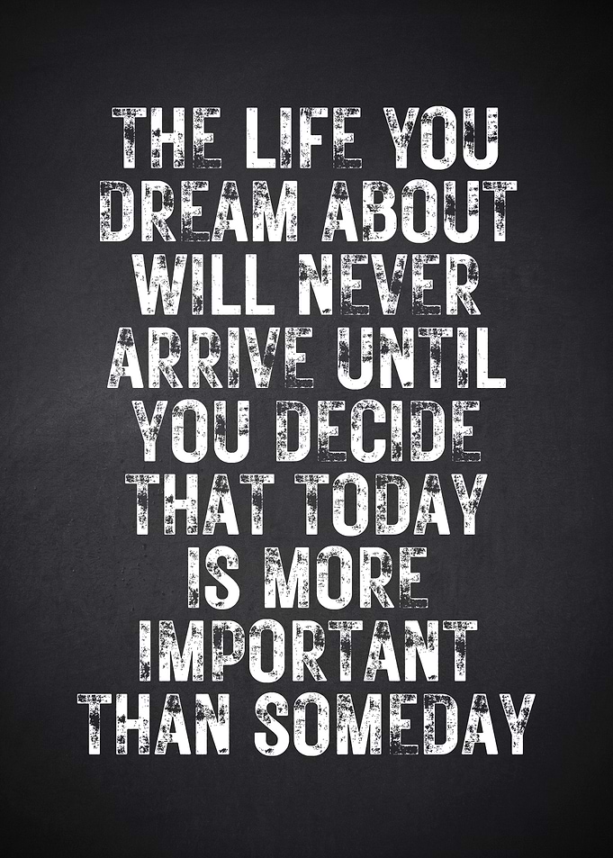 Inspirational Quote Chalkboard Wall Art