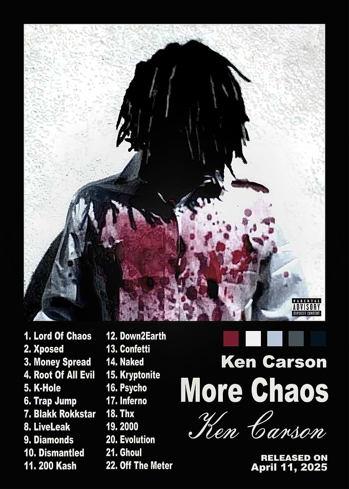 Ken Carson More Chaos Album Poster