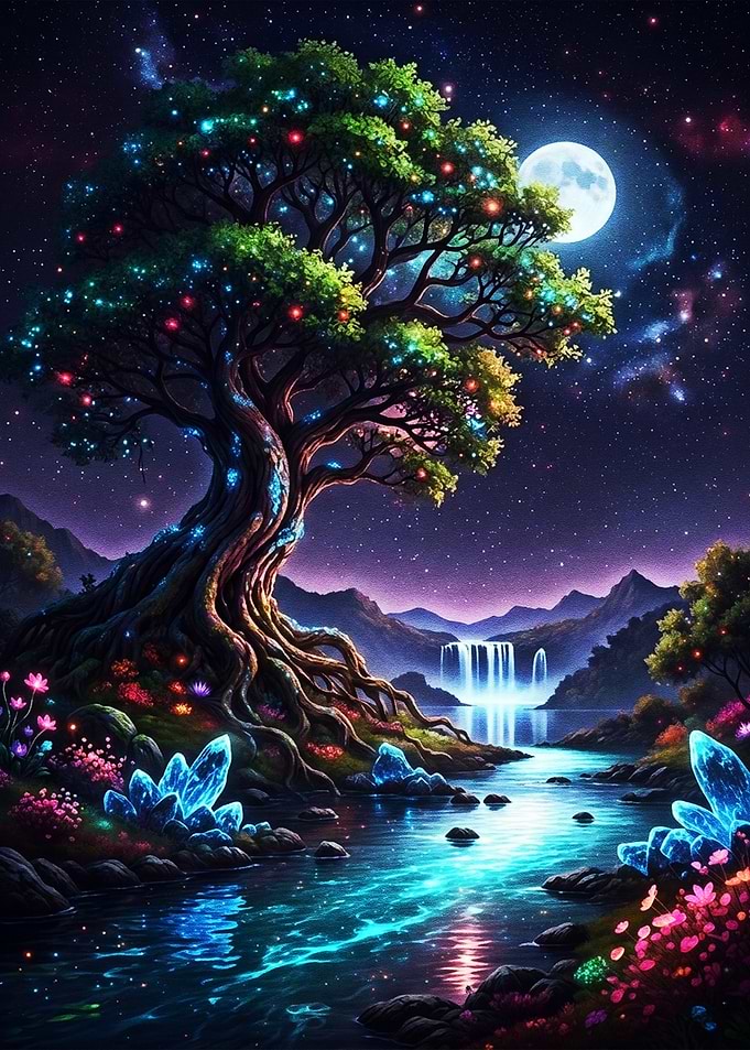 Moonlit Tree of Dreams