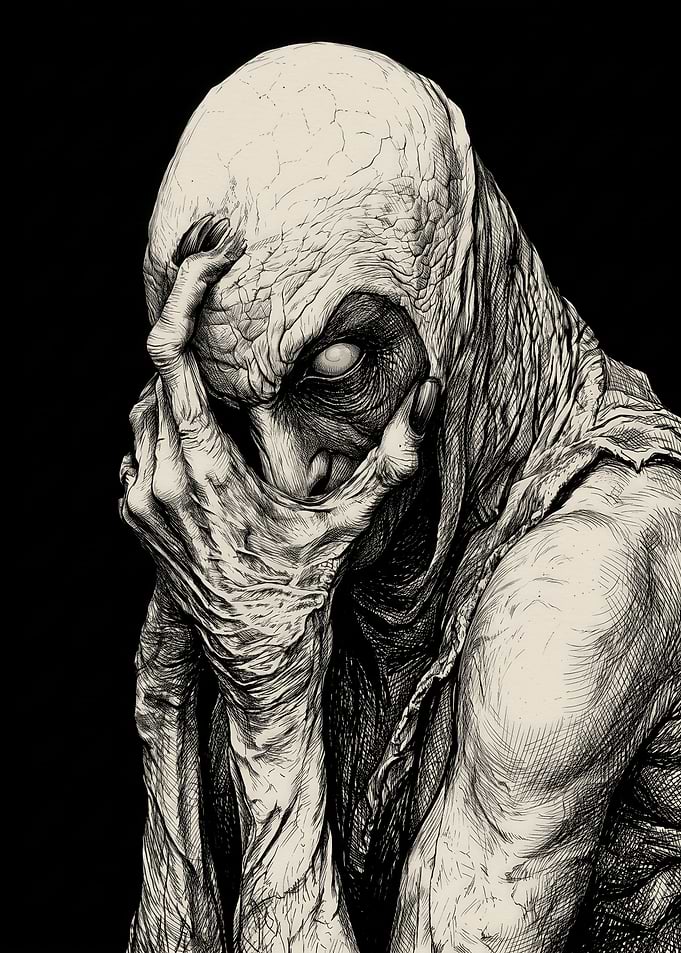 Pale Creature in Despair