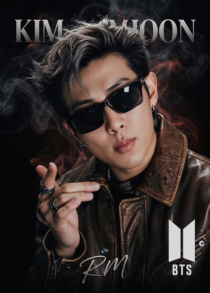 RM of BTS Leather Jacket Portrait