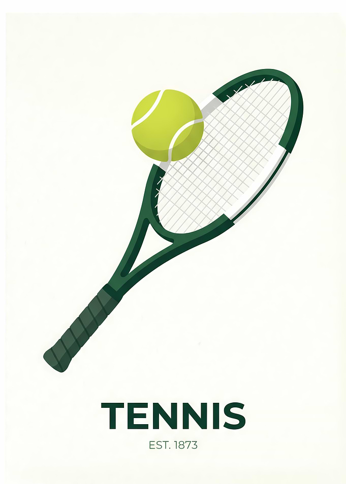 Minimalist Tennis Poster